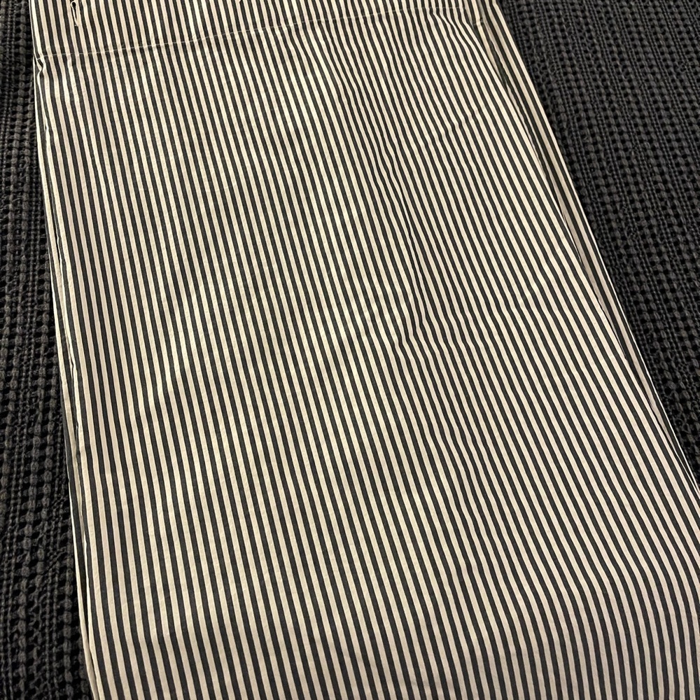 Pottery Barn Navy and White Striped Shower Curtain